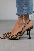 Raquel | Leopard Slingback Heels