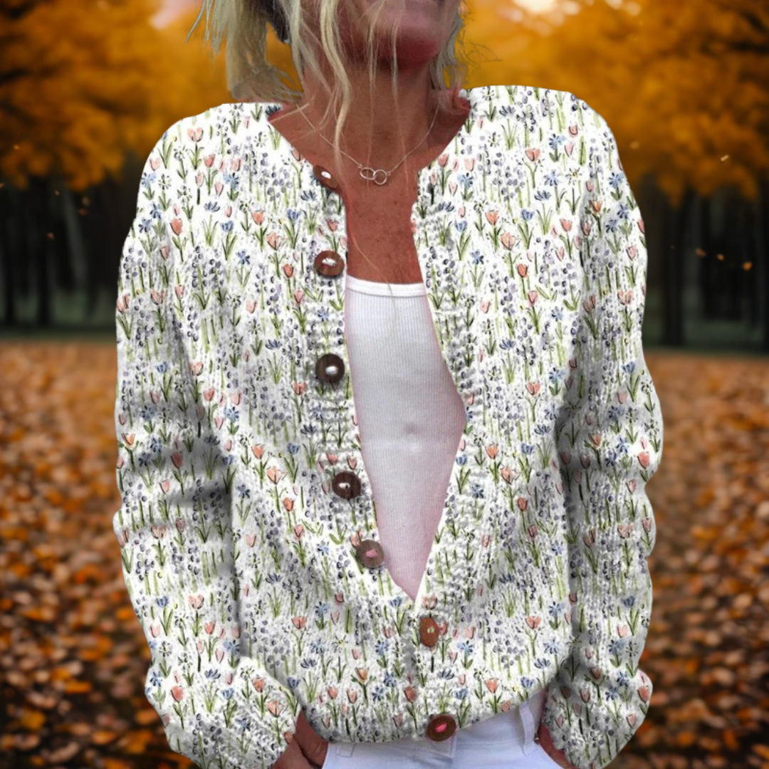 Michelle | Cardigan d'Art Printemps