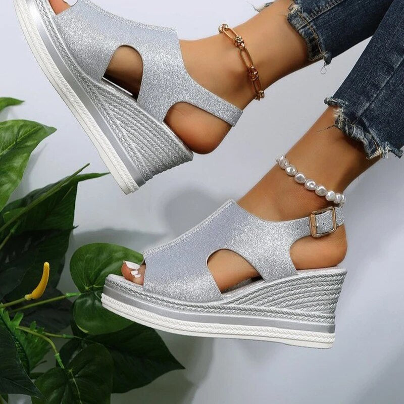 Marivelle - Relaxed Wedge Sandals