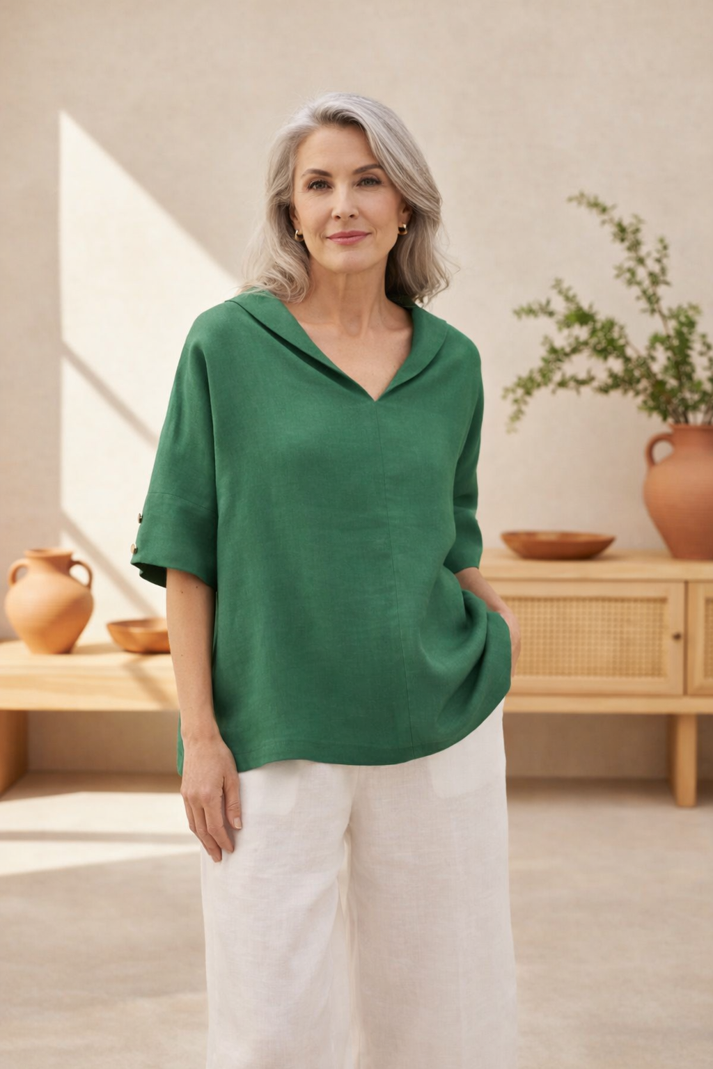 Mireina - Casual Loose-Fit Blouse