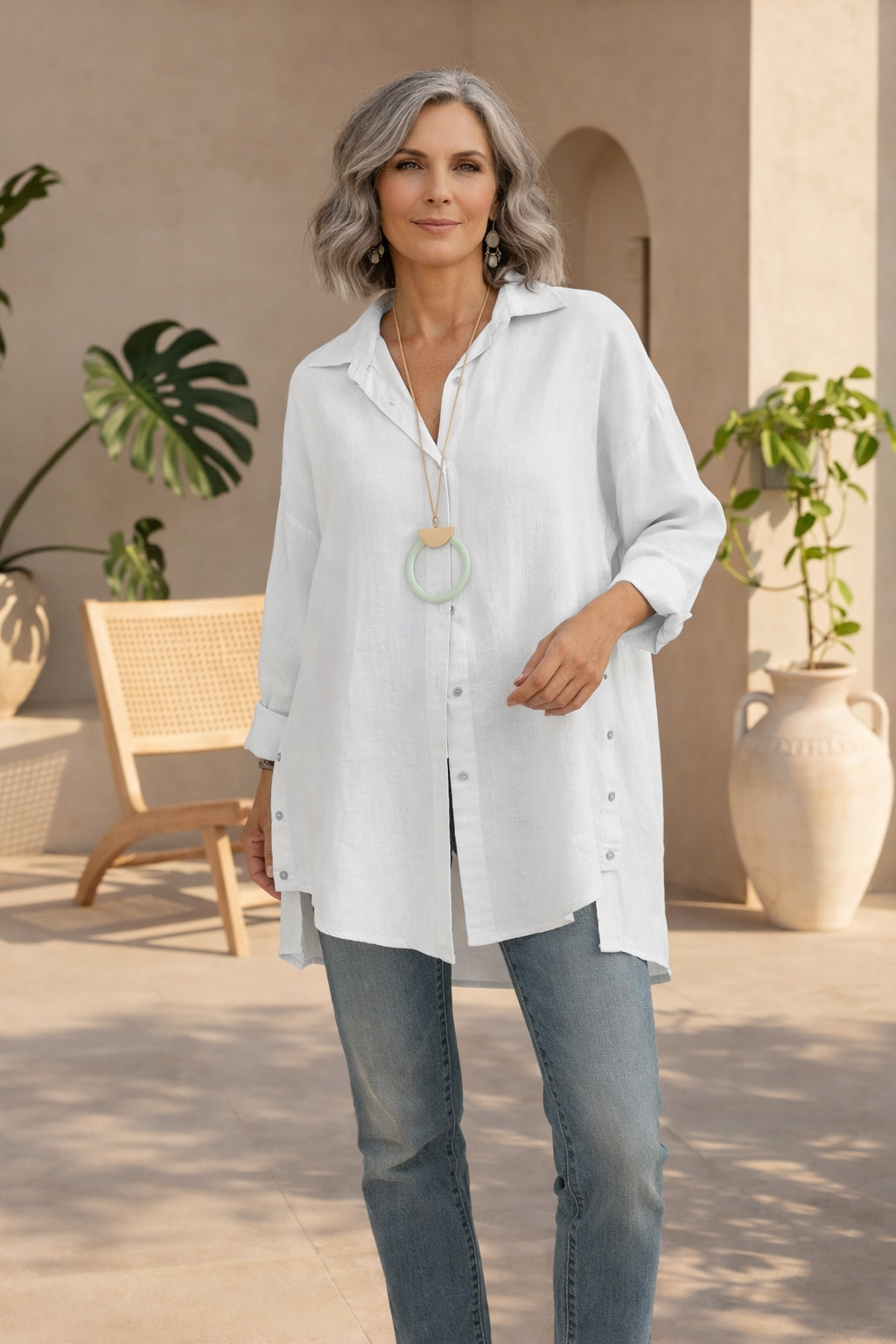 Zephina - Oversized Button Shirt