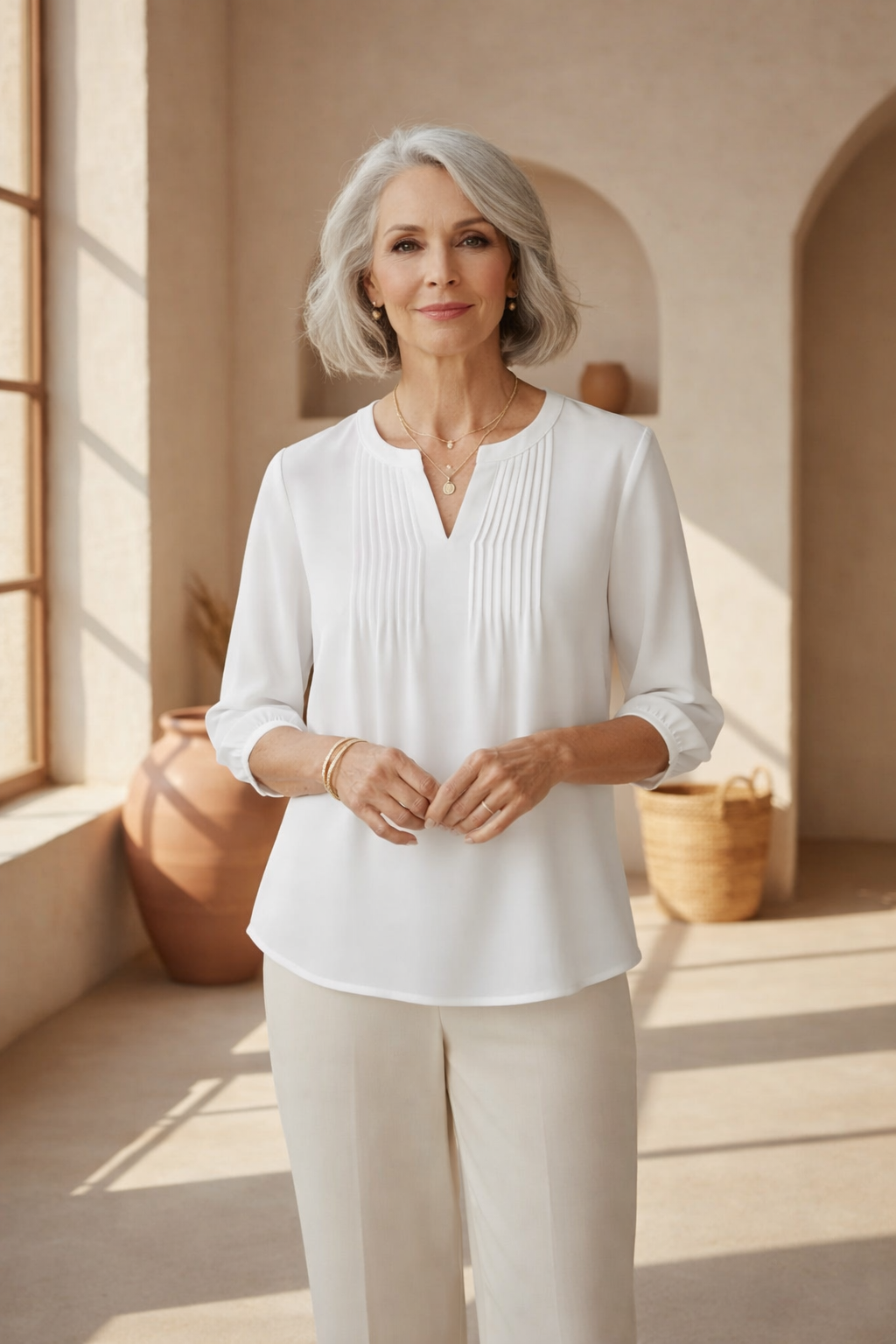Louella - Elegant Tunic Top
