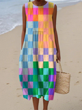 Kate™ Checkered Midi Dress
