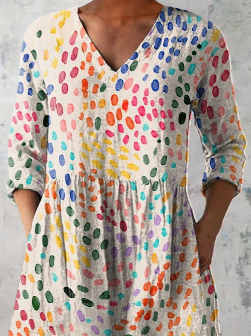 Bernadette | Long Blouse with V-Neck