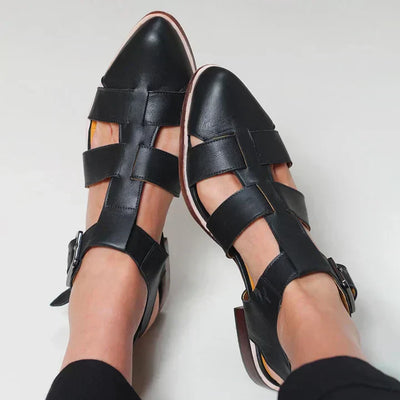 Alicia | Sandales plates tissées