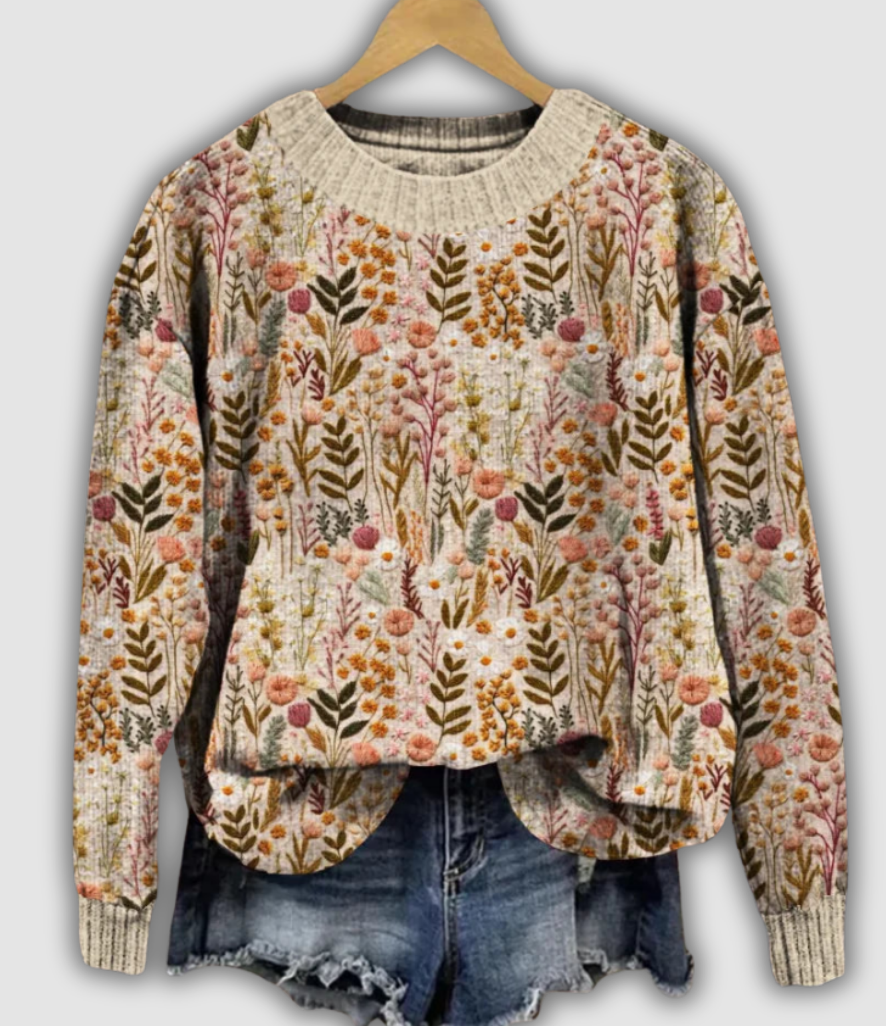 Coralie | Jacquard Retro Sweater