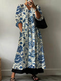 Elegant Dress with Mia Print