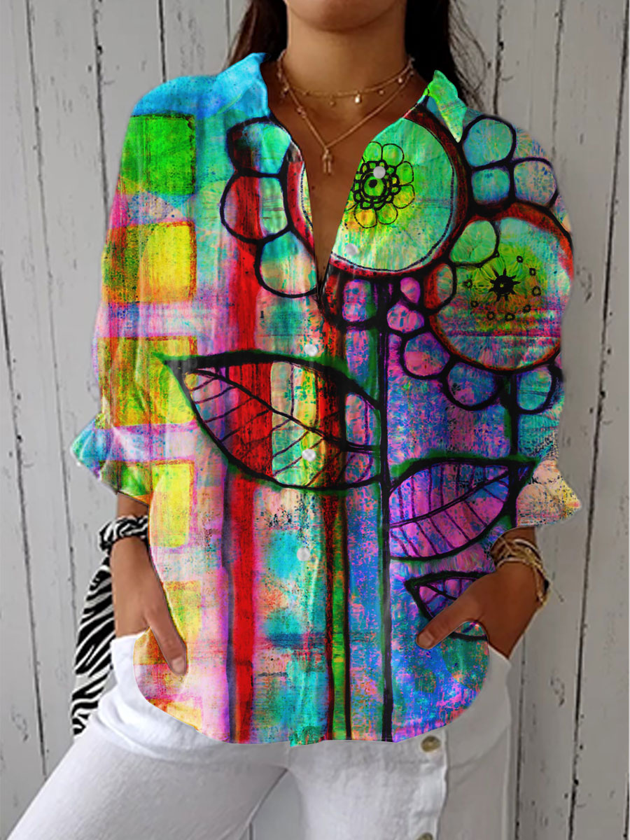 Fenna | Blouse Artiste Fleurissante