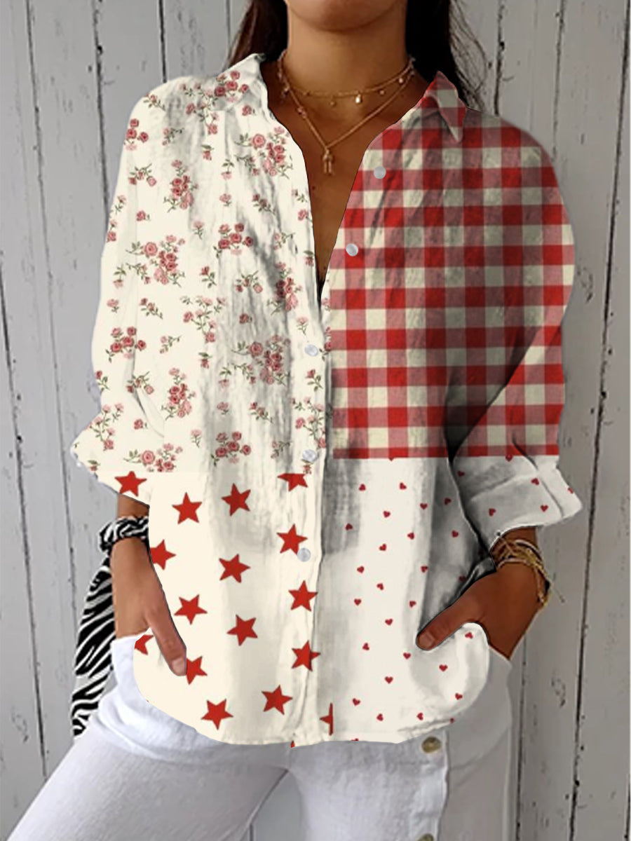 Blouse Patchwork Country Elise