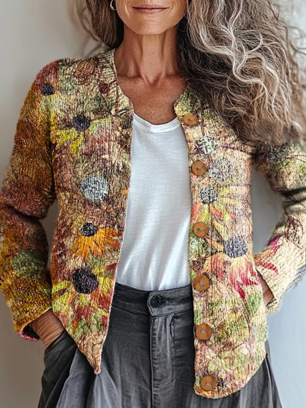 Cardigan à fleurs élégant Chloe