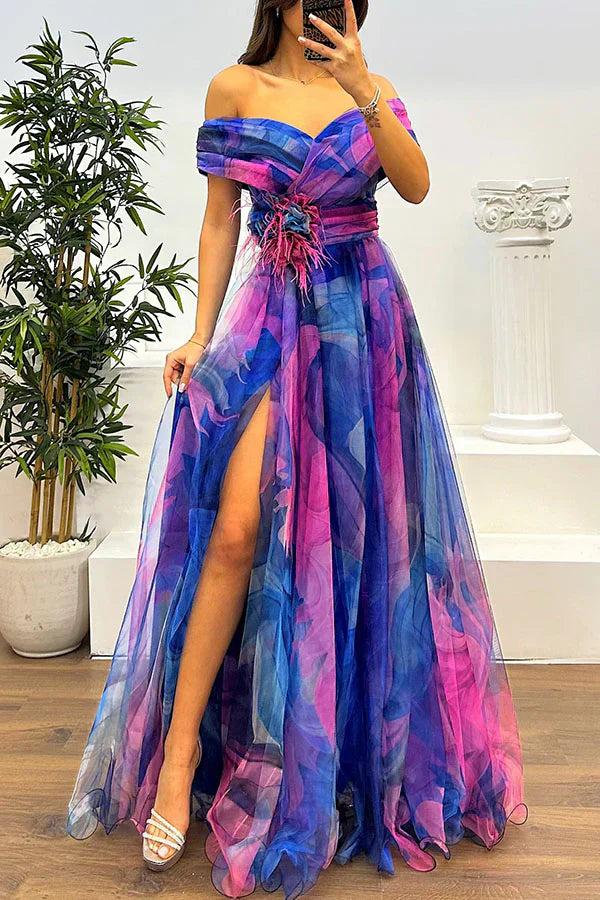 Juliet – Elegant Off-Shoulder Maxi Dress