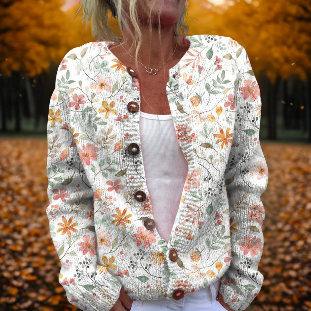 Cardigan à imprimé fleurs Grace