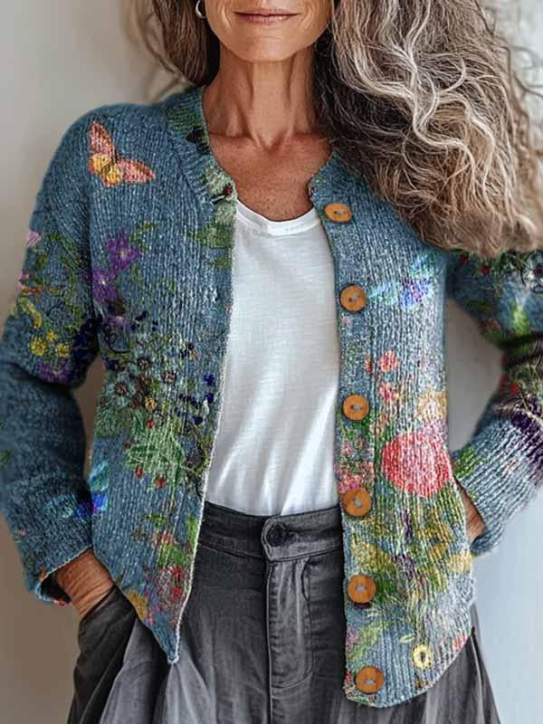 Cardigan Fleuri Aurora Dreamy