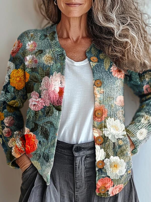 Cardigan floral chic Ellen