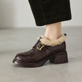 Ellesmere Shearling Leather Oxford Heels