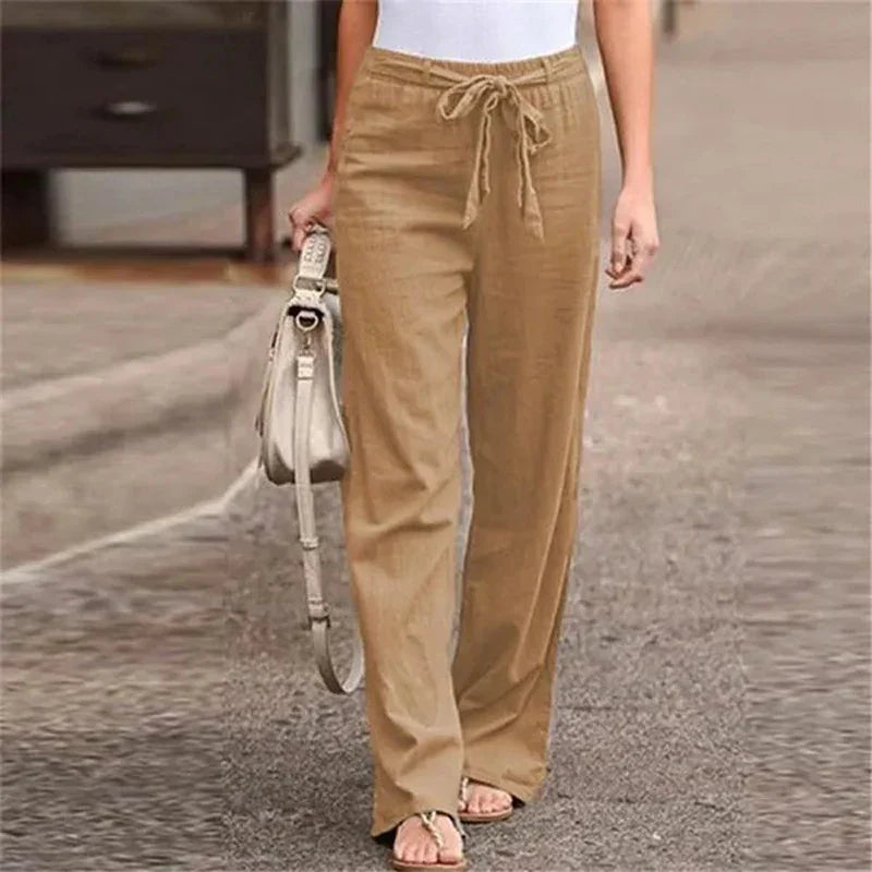 GRACE | Classic Cotton Straight Pants