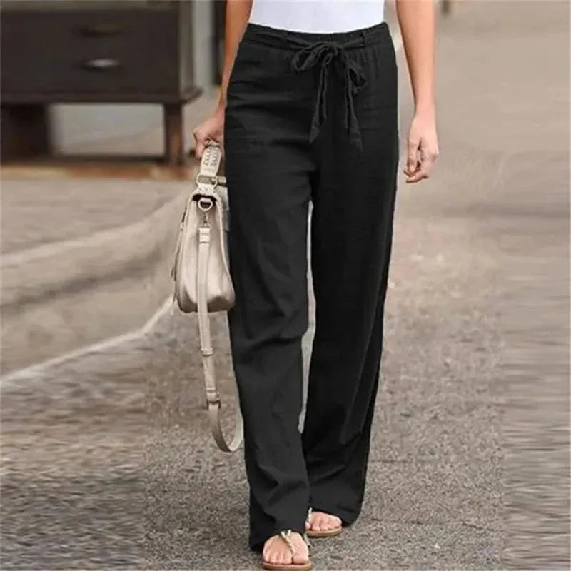 GRACE | Classic Cotton Straight Pants