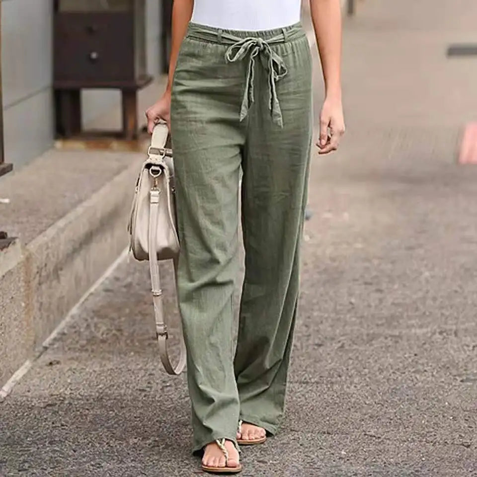 GRACE | Classic Cotton Straight Pants
