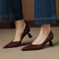 Riva Sculpted Leather Pumps