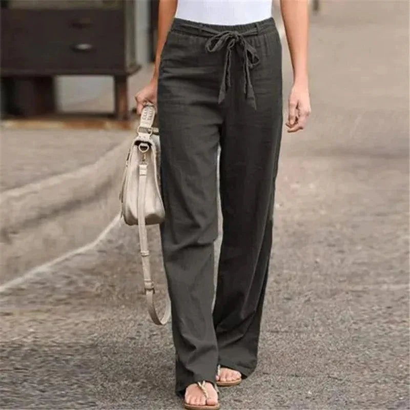 GRACE | Classic Cotton Straight Pants