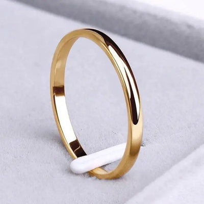 Bague simple en or et en argent