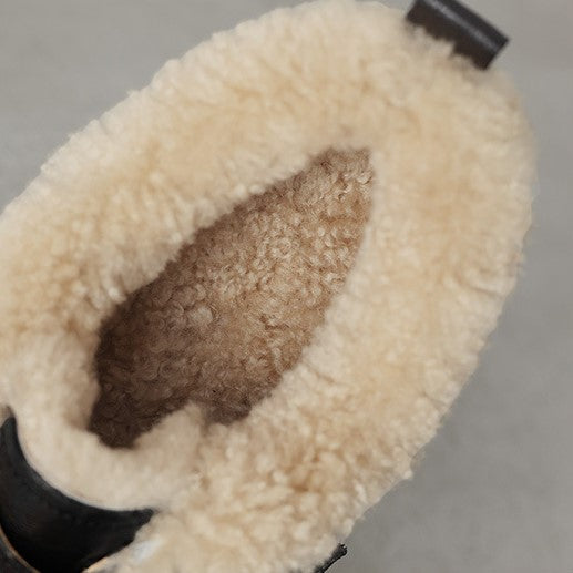 Ellesmere Shearling Leather Oxford Heels