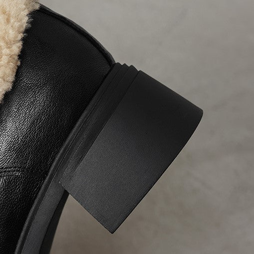 Ellesmere Shearling Leather Oxford Heels