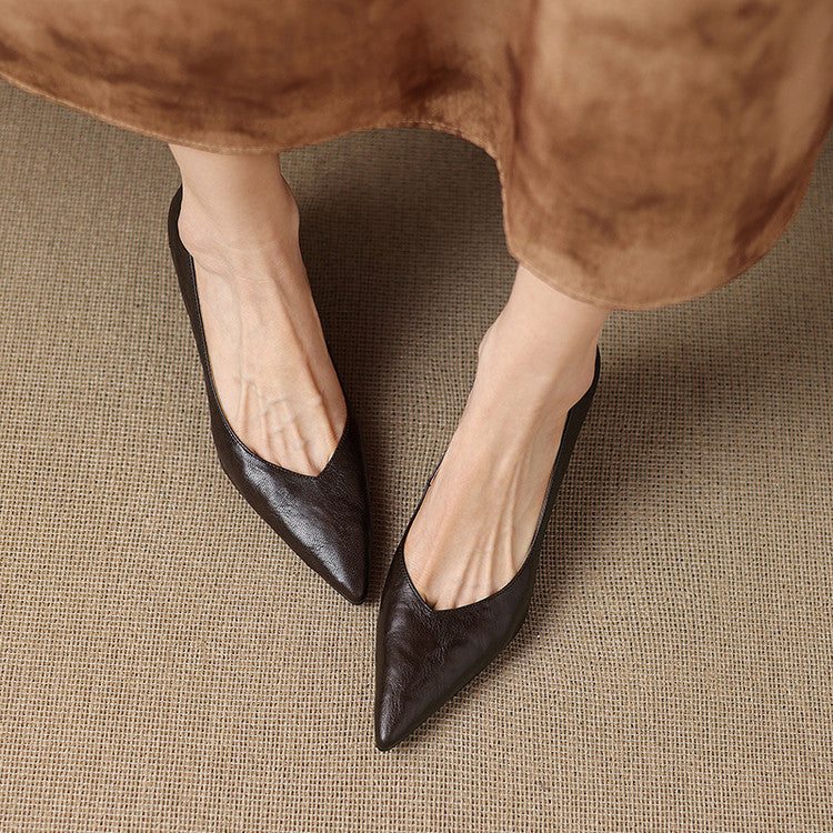 Riva Sculpted Leather Pumps