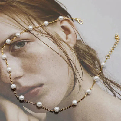 Collier de perles en or