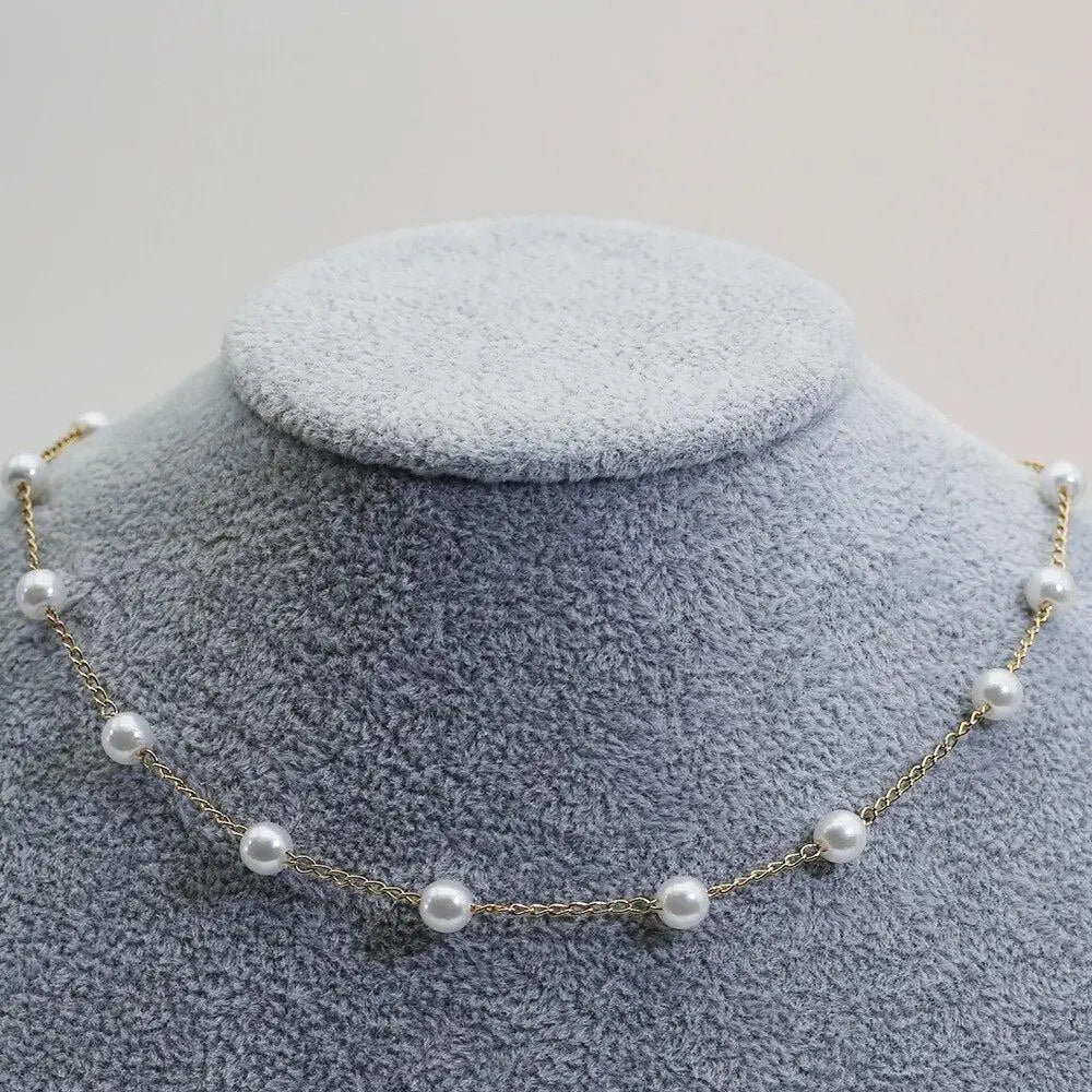 Collier de perles en or