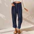 MISTY | COMFORTABLE HIGH-WAIST CORDUROY TROUSERS