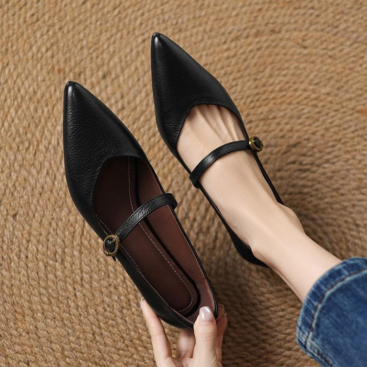 Eloria Leather Kitten Heels