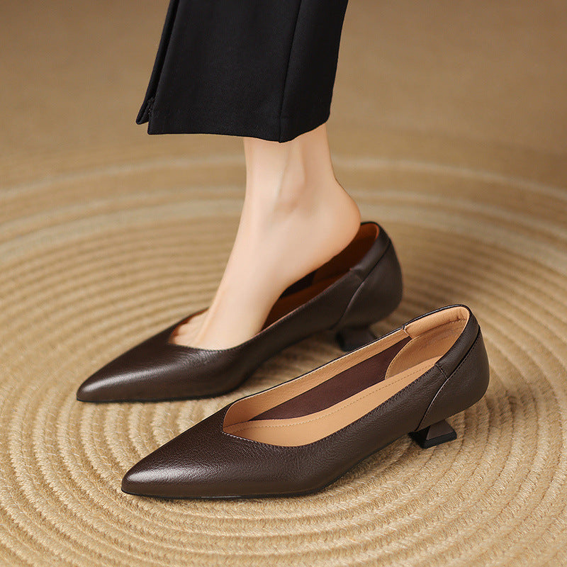 Velena Sculpted Leather Pumps