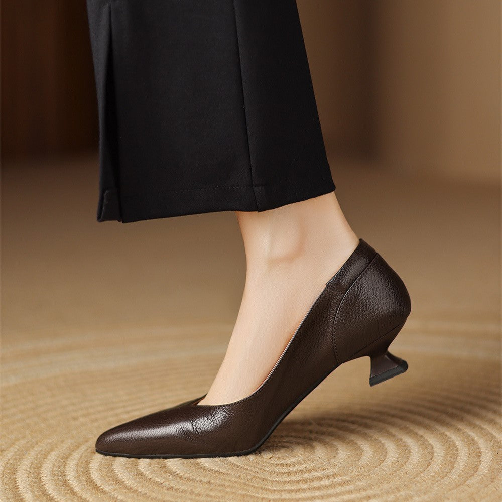 Velena Sculpted Leather Pumps