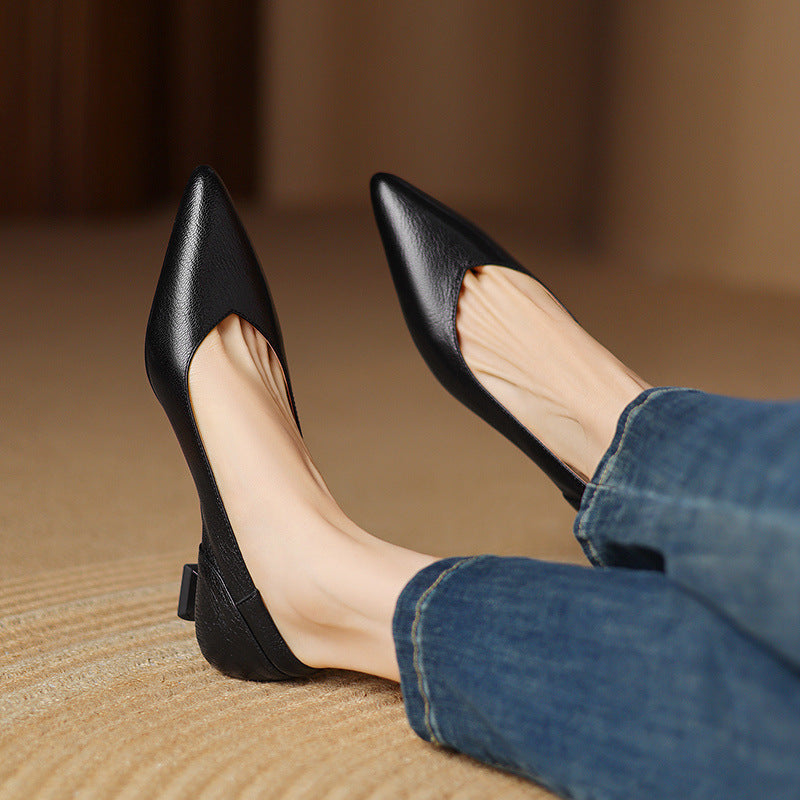Velena Sculpted Leather Pumps