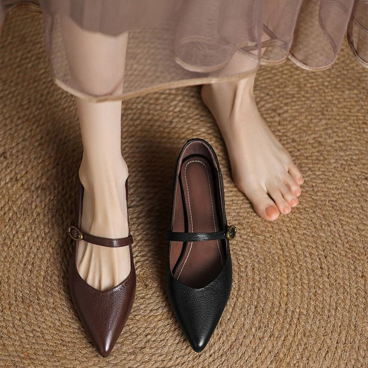 Eloria Leather Kitten Heels