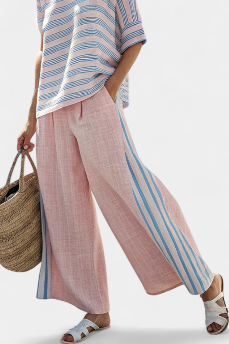 Flaminia - elegant blue and soft trousers
