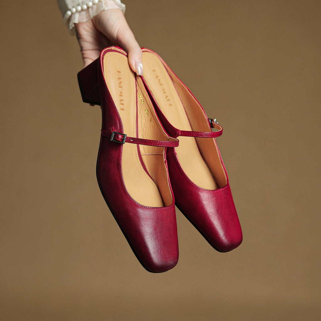 Meyra Leather Mules