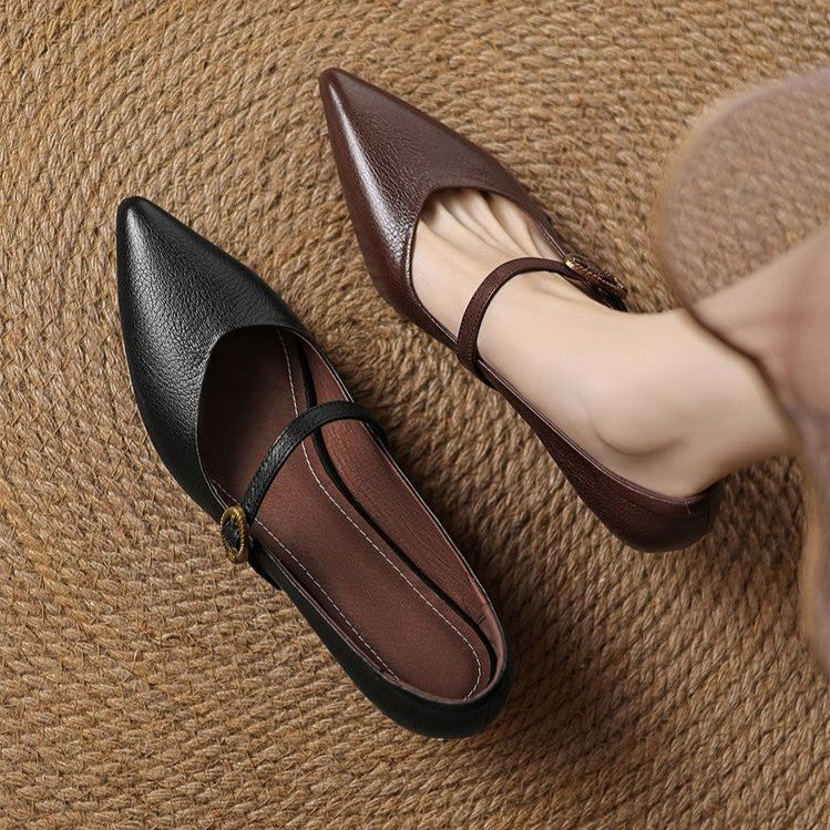 Eloria Leather Kitten Heels