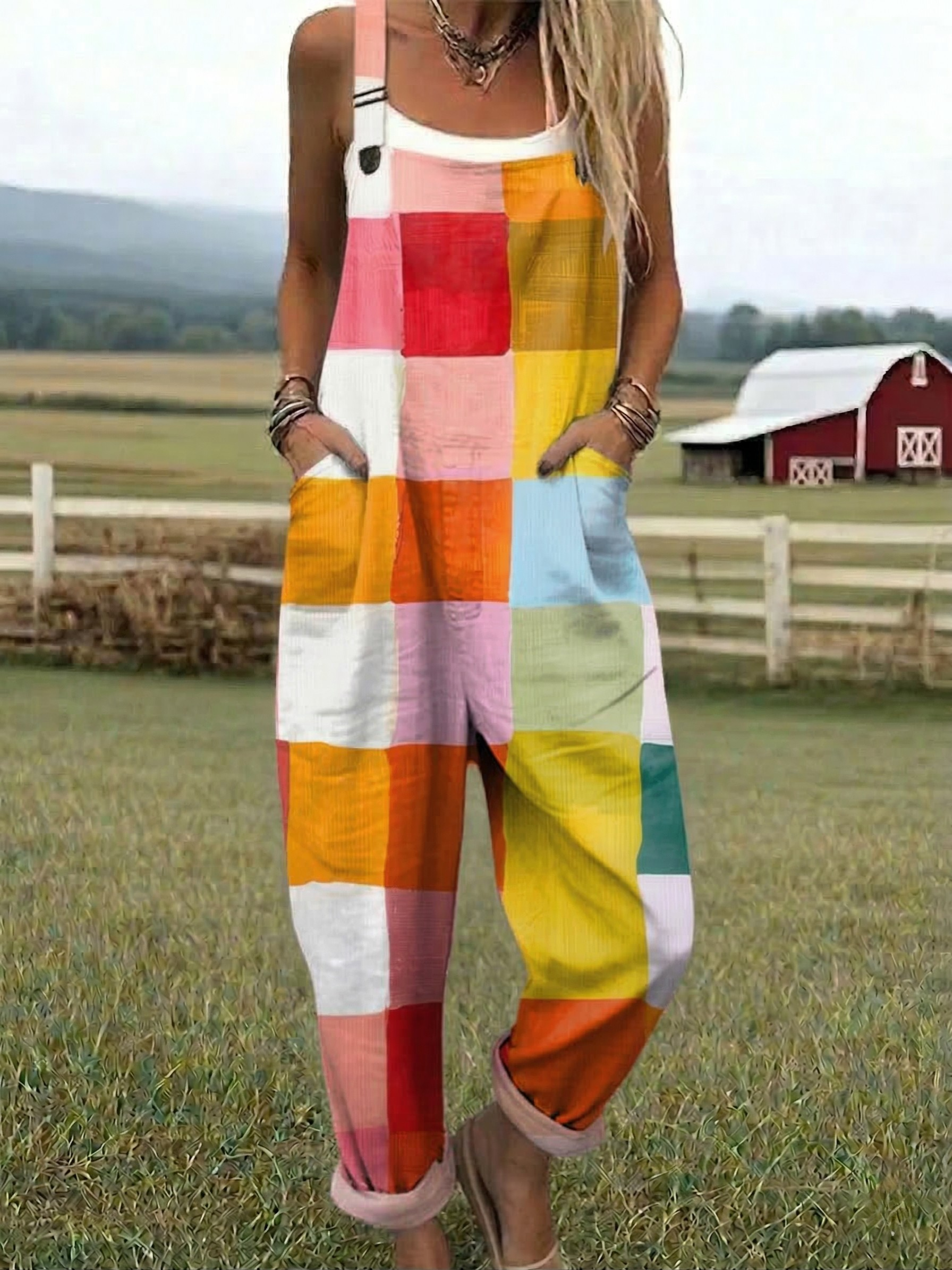 Hanne | Patchwork Joy Jumpsuit