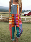 Sigrid | Rainbow Stripes Jumpsuit