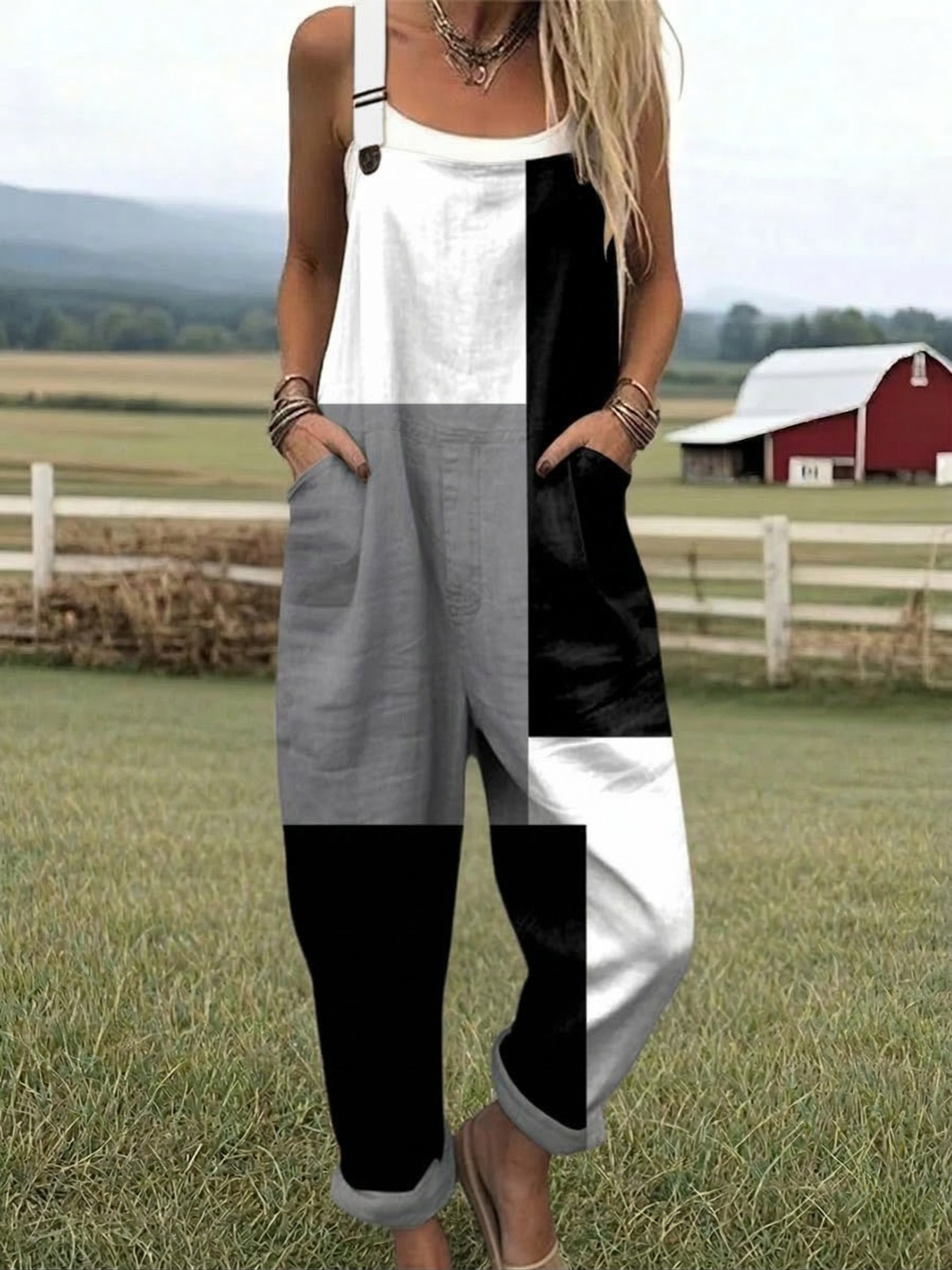 Filippa | Colorblock Relaxed Jumpsuit