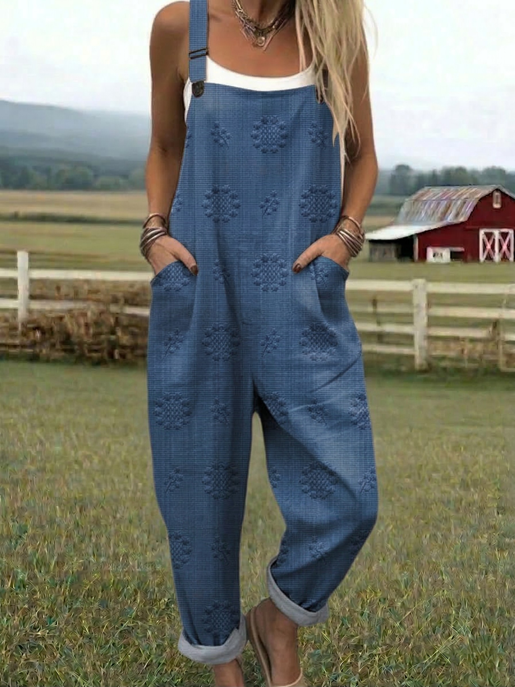Freja | Relaxed Pattern Jumpsuit
