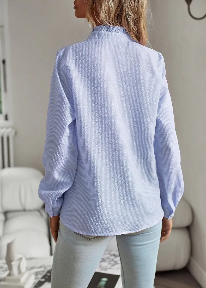 Marcelina - Elegant Polo Blouse