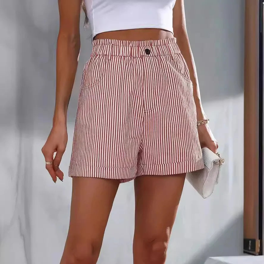 GRACE | Cotton Summer Stripe Trousers