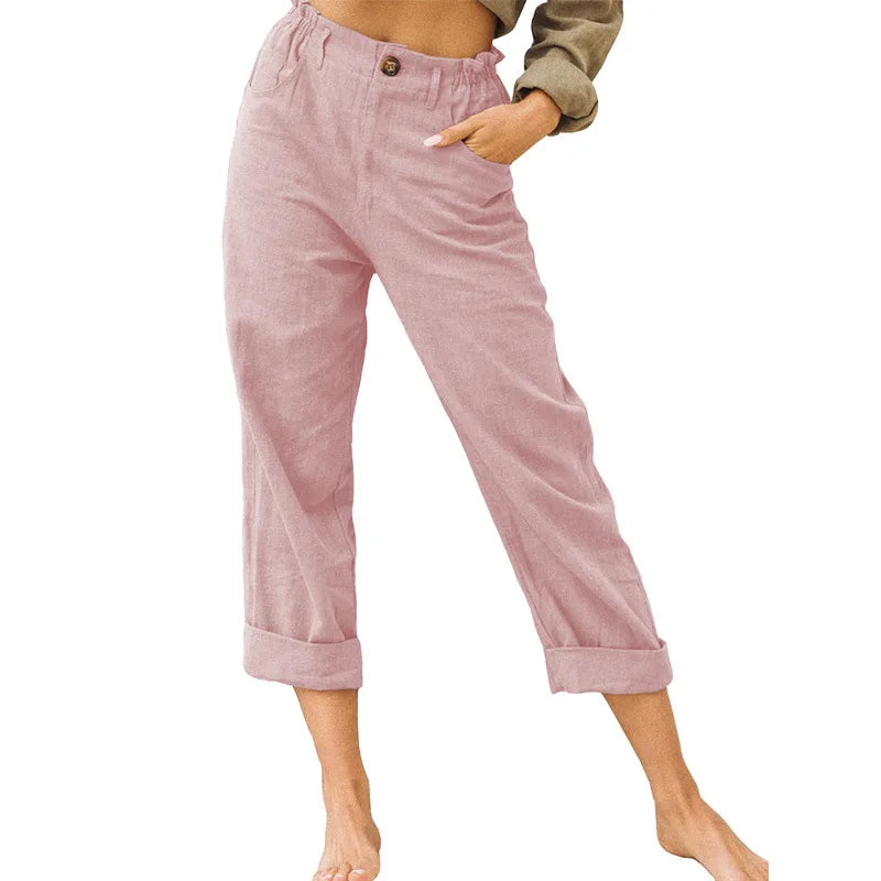 GRACE | Cotton Cropped Women’s Trousers