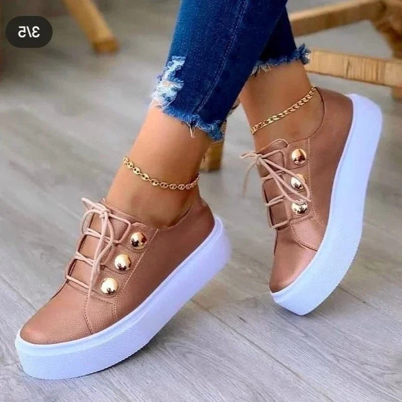 Serena | Orthopedic Round Toe Platform Sneakers™