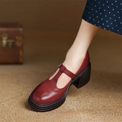 Elvana | Mocassins à talons larges