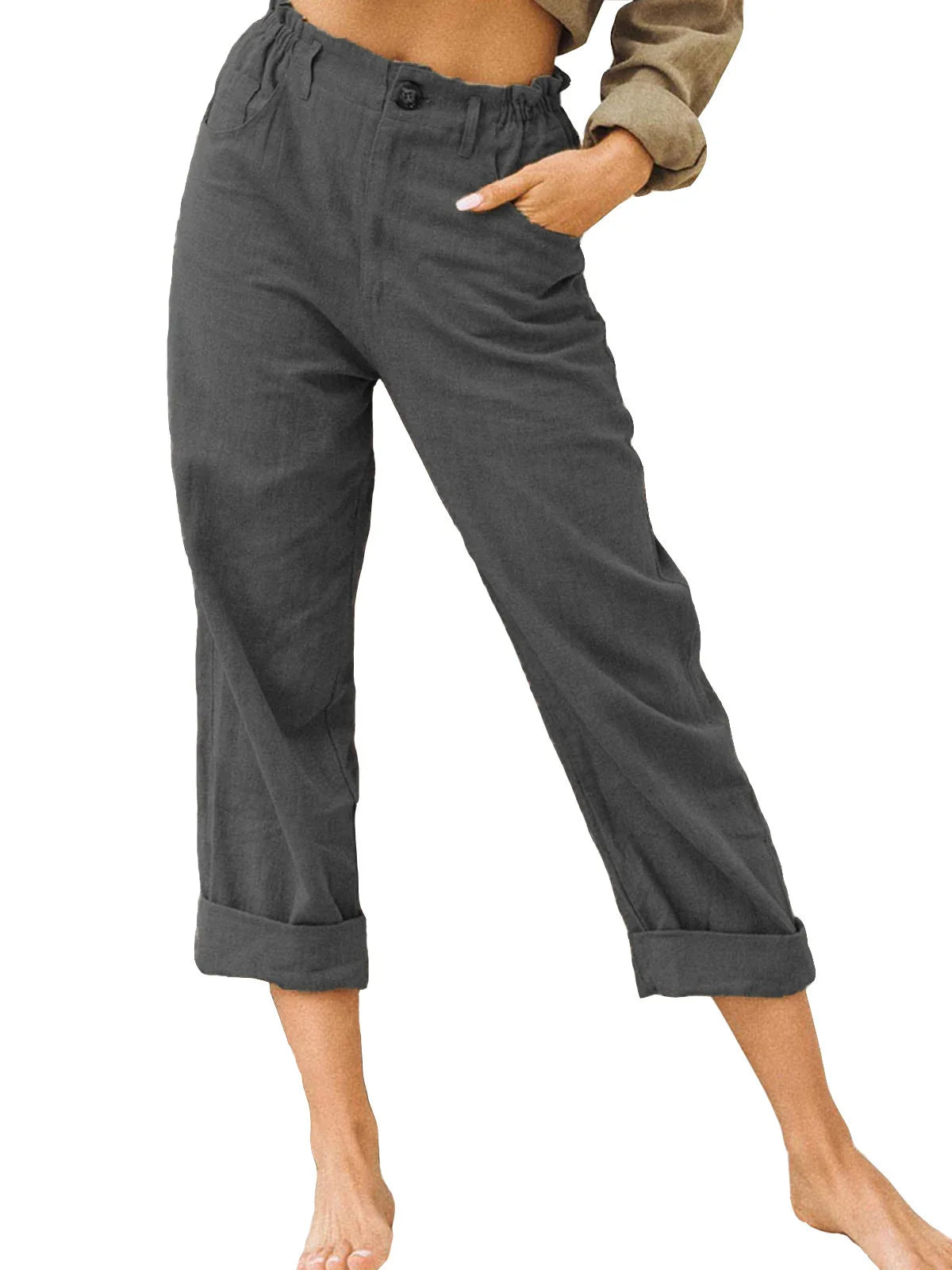 GRACE | Cotton Cropped Women’s Trousers