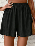 GRACE | Women's High Waist Solid Shorts